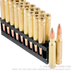 20 Rounds of 30-06 Springfield Ammo by Golden Bear - 168gr SP