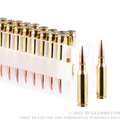 200 Rounds of 6.5 Creedmoor Ammo by Federal American Eagle - 120gr TMJ