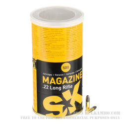 500 Rounds of .22 LR Ammo by SK Magazine - 40gr LRN
