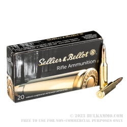 20 Rounds of 6.5 Creedmoor Ammo by Sellier & Bellot - 156gr SP