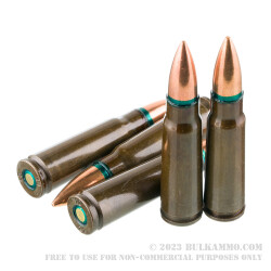 20 Rounds of 7.62x39 Ammo by Arsenal by Global Ordnance - 122gr FMJ