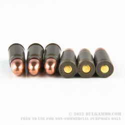 50 Rounds of 7.62 Tokarev Ammo by Red Army Standard - 86 Grain FMJ