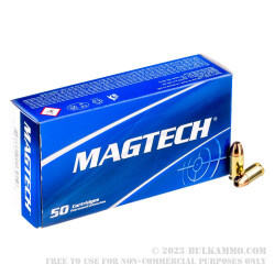 50 Rounds of .380 ACP Ammo by Magtech - 95gr JHP