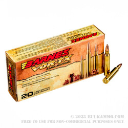 500 Rounds of .223 Ammo by Barnes - 55gr Triple-Shock X