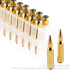 20 Rounds of .222 Rem Ammo by Federal - 50gr SP