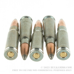 20 Rounds of 7.62x39mm Ammo by Silver Bear - 125gr SP