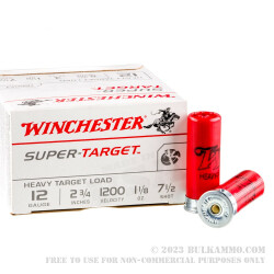 25 Rounds of 12ga Ammo by Winchester - 1 1/8 ounce #7 1/2 shot