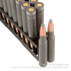 500 Rounds of 30-06 Springfield Ammo by Wolf Military Classic - 168gr SP