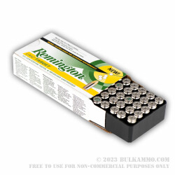 500  Rounds of .40 S&W Ammo by Remington Nickel Plated - 180gr MC
