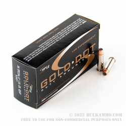 1000 Rounds of .38 Spl +P Ammo by Speer Gold Dot - 135gr JHP