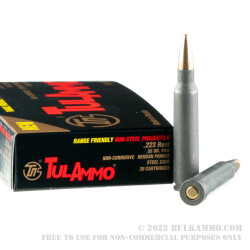 20 Rounds of .223 Rem Ammo by Tula - 55gr FMJ