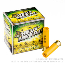 25 Rounds of 20ga Ammo by Hevi-Shot - 1 ounce #4 shot