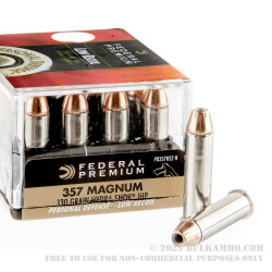 20 Rounds of .357 Mag Ammo by Federal - 130gr JHP
