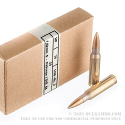 20 Rounds of Surplus .308 Win Ammo by Hirtenberger - 146gr FMJ