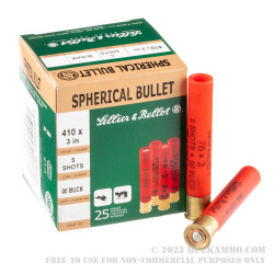 25 Rounds of .410 Ammo by Sellier & Bellot -  00 Buck