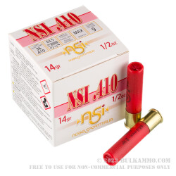 25 Rounds of .410 Ammo by NobelSport - 1/2 ounce #9 shot