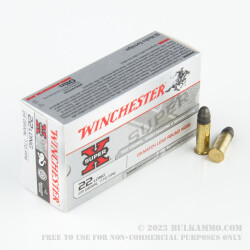 50 Rounds of .22 Long Ammo by Winchester Super-X Subsonic - 29gr LRN