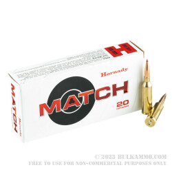 20 Rounds of 6.5 PRC Ammo by Hornady Match - 147gr ELD Match