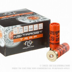 25 Rounds of 12ga Ammo by NobelSport - 1 1/8 ounce #7 1/2 shot