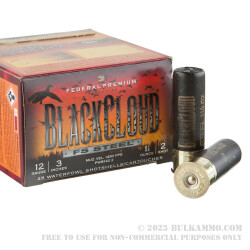 25 Rounds of 12ga Ammo by Federal Blackcloud Close Range - 3" 1-1/4 ounce #2 Shot