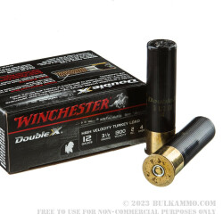 10 Rounds of 12ga Ammo by Winchester Double X - 2 ounce #4 shot