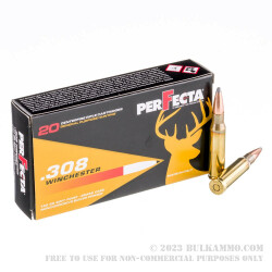 20 Rounds of .308 Win Ammo by Fiocchi PerFecta - 150gr SP