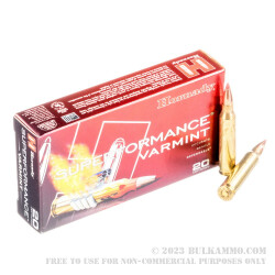 200 Rounds of .223 Ammo by Hornady Superformance - 35 gr NTX