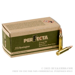 1000 Rounds of .223 Ammo by Fiocchi Perfecta - 55gr FMJ