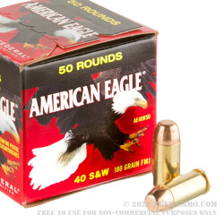 500 Rounds of .40 S&W Ammo by Federal - 180gr FMJ
