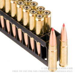 20 Rounds of .300 AAC Blackout Ammo by Hornady - 208gr A-MAX Match