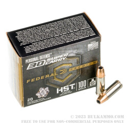 20 Rounds of .30 Super Carry Ammo by Federal Personal Defense HST - 100gr JHP