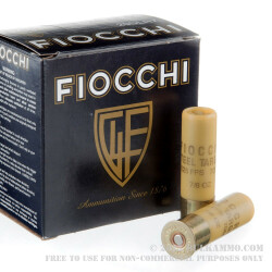 250 Rounds of 20ga Low Recoil Ammo by Fiocchi - 7/8 ounce #7 Shot (Steel)