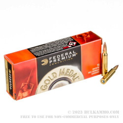 200 Rounds of .223 Ammo by Federal Sierra Match King - 77gr HPBT