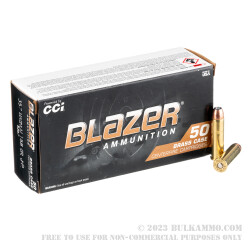 50 Rounds of .357 Mag Ammo by Blazer Brass - 158gr JHP