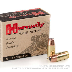 20 Rounds of .45 ACP Ammo by Hornady - 200gr JHP