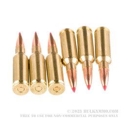 20 Rounds of 6.5mm Grendel Ammo by Hornady Black - 123gr ELD Match