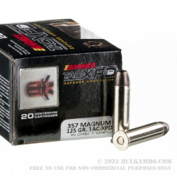20 Rounds of .357 Mag Ammo by Barnes TAC-XPD - 125gr HP