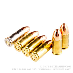 100 Rounds of 9mm Subsonic Ammo by MBI - 147gr FMJ