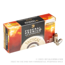 50 Rounds of .45 ACP +P Ammo by Federal LE Tactical - 230gr Bonded HP