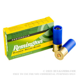 250 Rounds of 12ga Ammy by Remington (Blue Hull) - 1 oz Rifled Slug