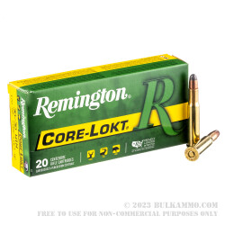 20 Rounds of 30-30 Win Ammo by Remington - 170gr SP