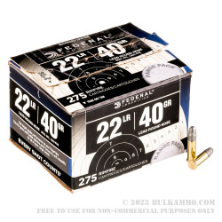 2750 Rounds of .22 LR by Federal - 40 gr  LRN