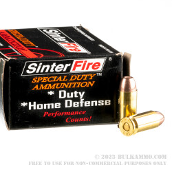 20 Rounds of .40 S&W Ammo by SinterFire - 125gr Frangible
