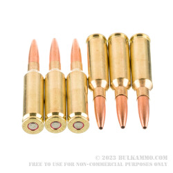 100 Rounds of 6.5 Creedmoor Ammo by Black Hills Ammunition Gold - 130gr Dual Performance