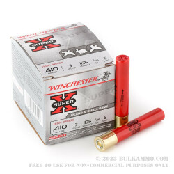 25 Rounds of .410 Ammo by Winchester - 11/16 ounce #6 shot