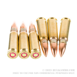 20 Rounds of 7.62x39 Ammo by Global Ordnance - 123gr FMJ