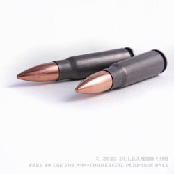 20 Rounds of 7.62x39mm Ammo by Tula - 124gr FMJ