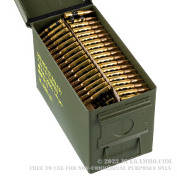500 Rounds of 7.62x51 Linked Ammo by Sellier & Bellot - 147gr FMJ M80