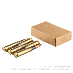 50 Rounds of .50 BMG Ammo by Lake City - 660gr FMJ M33