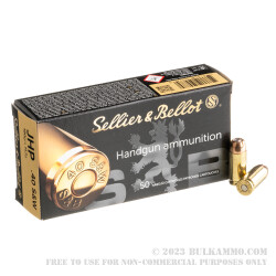 50 Rounds of .40 S&W Ammo by Sellier & Bellot - 180gr JHP